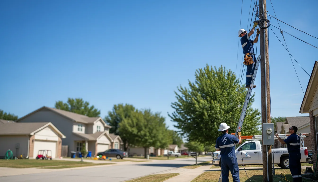 Residential electrician providing installation services in Garfield, GA